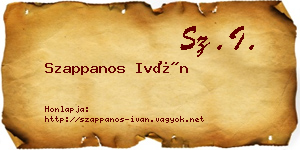 Szappanos Iván névjegykártya